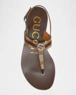 kika gucci sandals|Gucci Kika GG Flat Thong Slingback Sandals .